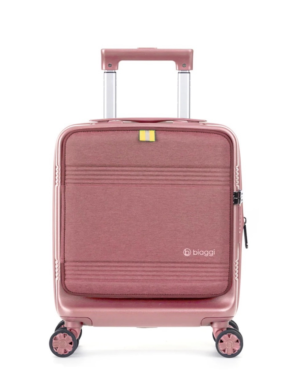 Biaggi Rose Pink Carry-On Spinner Suitcase - Used once